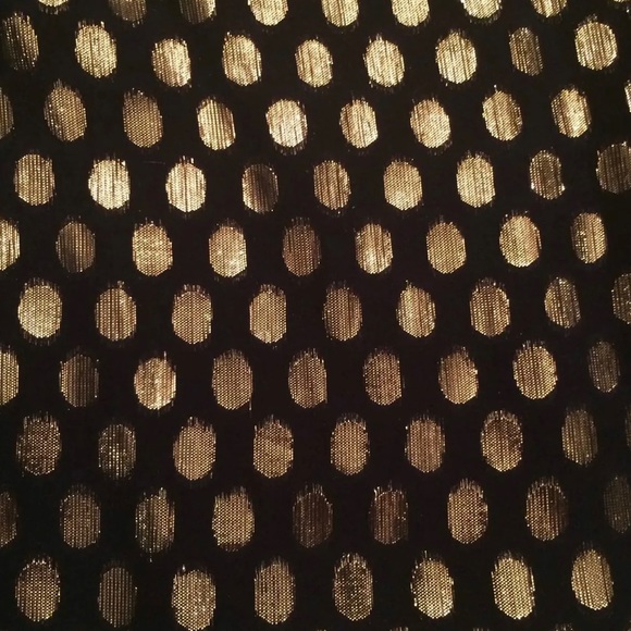 French Connection sleeveless black top with gold dots - Size 4 - Picture 3 of 9